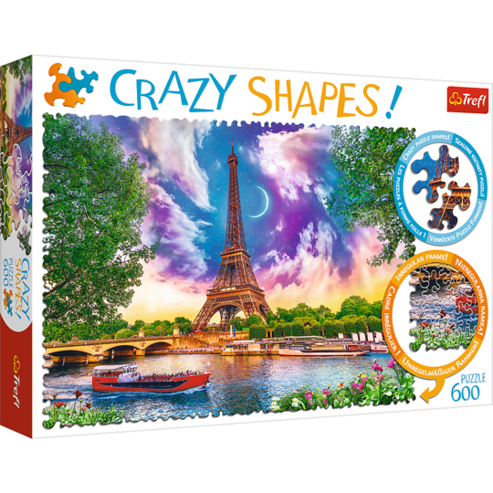 Crazy Shape 600 Piece Jigsaw Puzzles, Sky Over Paris, Puzzle of Crazy Shape 600 Piece Jigsaw Puzzles, Sky Over Paris, Puzzle of